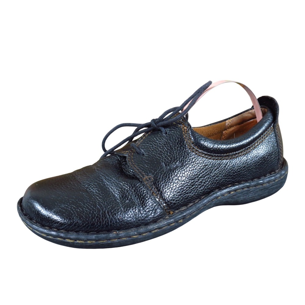 b.o.c. Born Concept C40403 Women Oxford Size 6 Casual Work Black Leather